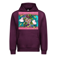 V.d Flowers And Hearts Urban Hoodie | Teevron