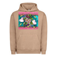 Pigment Burro v.d flowers and hearts Urban Hoodie - AdoDesignShop