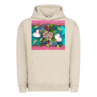 Pigment French Oak v.d flowers and hearts Urban Hoodie - AdoDesignShop