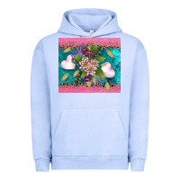 Pigment Grape Ice v.d flowers and hearts Urban Hoodie - AdoDesignShop