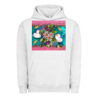 Pigment Lunar Rock v.d flowers and hearts Urban Hoodie - AdoDesignShop