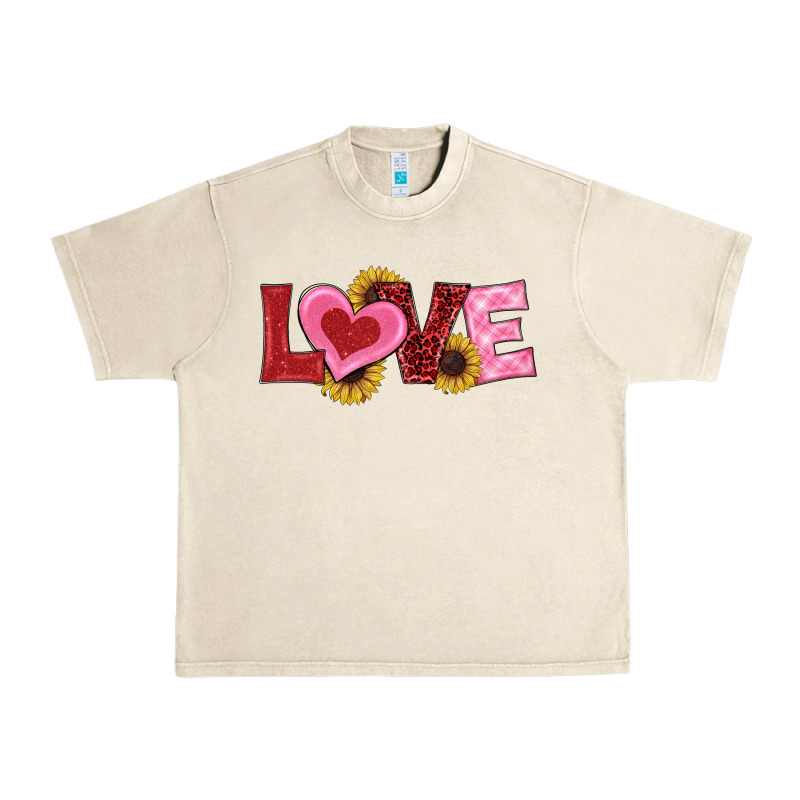 Valentines Day Love Sunflowers Urban Heavy Tee by RanaPortraitStore | Teevron