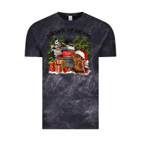 Cloud Black dear santa just send cows Vintage Tee - CowGirlArtShop