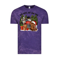 Cloud Purple dear santa just send cows Vintage Tee - CowGirlArtShop