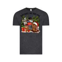 Vintage Black dear santa just send cows Vintage Tee - CowGirlArtShop