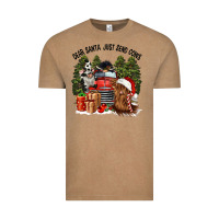Vintage Coffee dear santa just send cows Vintage Tee - CowGirlArtShop