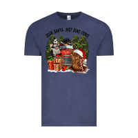 Vintage Denim dear santa just send cows Vintage Tee - CowGirlArtShop