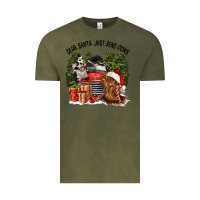 Vintage Olive dear santa just send cows Vintage Tee - CowGirlArtShop