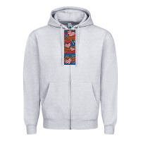 Heather Grey usa flag and cross penwraps Zipper Hoodie - Artiststas
