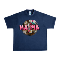 Navy Mama lightning bolt Mother's Day Urban Heavy Tee - CowGirlArtShop