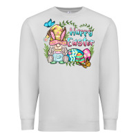 Dove Grey happy easter bunny gnome Premium Sweatshirt - BarkalooDesign