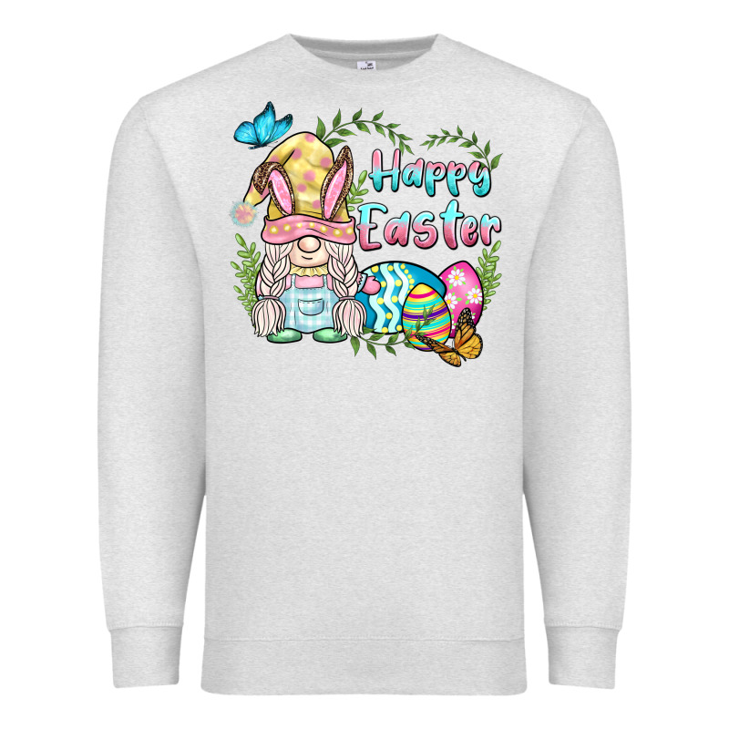 Happy Easter Bunny Gnome Premium Sweatshirt by BarkalooDesign | Teevron