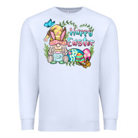 White happy easter bunny gnome Premium Sweatshirt - BarkalooDesign