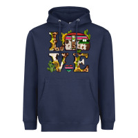 Navy love caravan Heavyweight Hoodie - BarkalooDesign