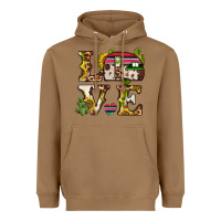 Toasted Coconut love caravan Heavyweight Hoodie - BarkalooDesign