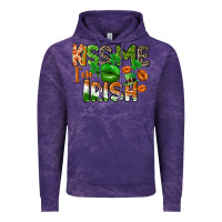 Cloud Purple Kiss me i am irish St. Patrick's Day Vintage Hoodie - CowGirlArtShop