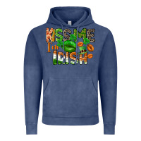 Vintage Denim Kiss me i am irish St. Patrick's Day Vintage Hoodie - CowGirlArtShop