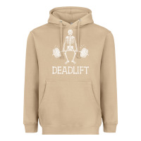 Mushroom deadlift funny halloween skeleton weight lifting workout Heavyweight Hoodie - longCreatives
