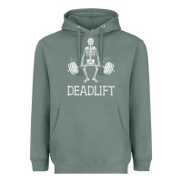 Sage deadlift funny halloween skeleton weight lifting workout Heavyweight Hoodie - longCreatives