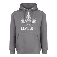 Storm deadlift funny halloween skeleton weight lifting workout Heavyweight Hoodie - longCreatives