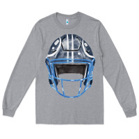 Heather Grey football helmet fa element 1 Long Sleeve Tee - FaDigitalArtStudio