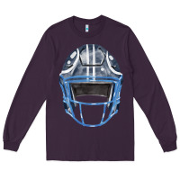 Plum football helmet fa element 1 Long Sleeve Tee - FaDigitalArtStudio