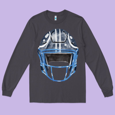 Football Helmet Fa Element 1 Long Sleeve Tee Designed By Fadigitalartstudio