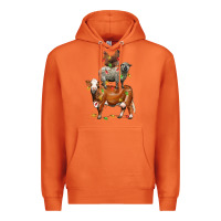 Carrot Christmas cow sheep and chicken Premium Hoodie - LillyAllenDesigns