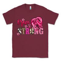 Burgundy Brave and strong Cancer Awareness Classic Tee - HowdyJamesFarm
