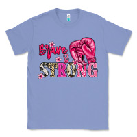 Colony Blue Brave and strong Cancer Awareness Classic Tee - HowdyJamesFarm
