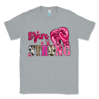 Heather Grey Brave and strong Cancer Awareness Classic Tee - HowdyJamesFarm