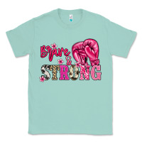 Seafoam Brave and strong Cancer Awareness Classic Tee - HowdyJamesFarm