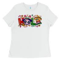 White Hola Cinco De Mayo Ladies Tee - NancyCooperArtShop