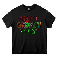 Black Merry Grinch Mas Heavy Core Tee - Bettercallsaul