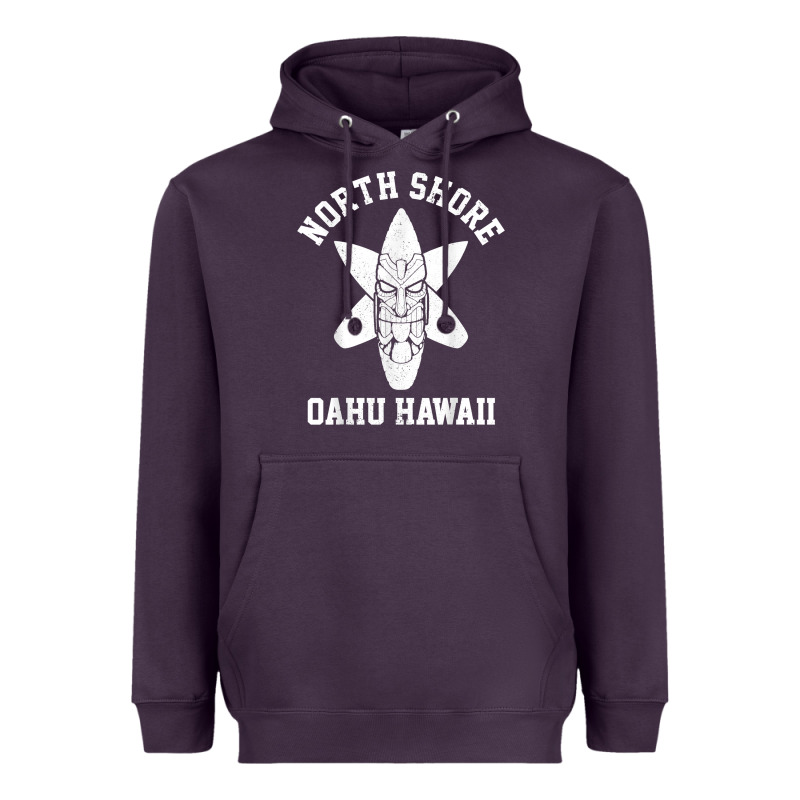 Oahu Hawaii North Shore Surf Beach Surfing Surfer Gift Heavyweight Hoodie by longCreatives | Teevron