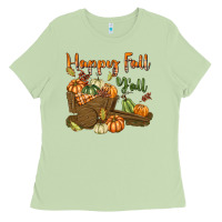 Matcha Happy Fall Y'all Ladies Tee - texasbilliewilder