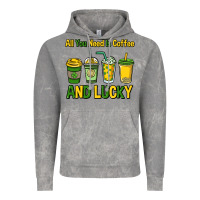 Cloud Rock All you need is coffee and lucky St. Patrick's Vintage Hoodie - HowdyJamesFarm