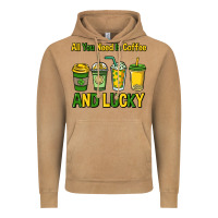 Vintage Camel All you need is coffee and lucky St. Patrick's Vintage Hoodie - HowdyJamesFarm