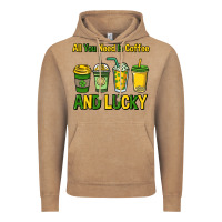 Vintage Coffee All you need is coffee and lucky St. Patrick's Vintage Hoodie - HowdyJamesFarm