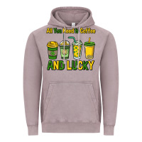 Vintage Zinc All you need is coffee and lucky St. Patrick's Vintage Hoodie - HowdyJamesFarm
