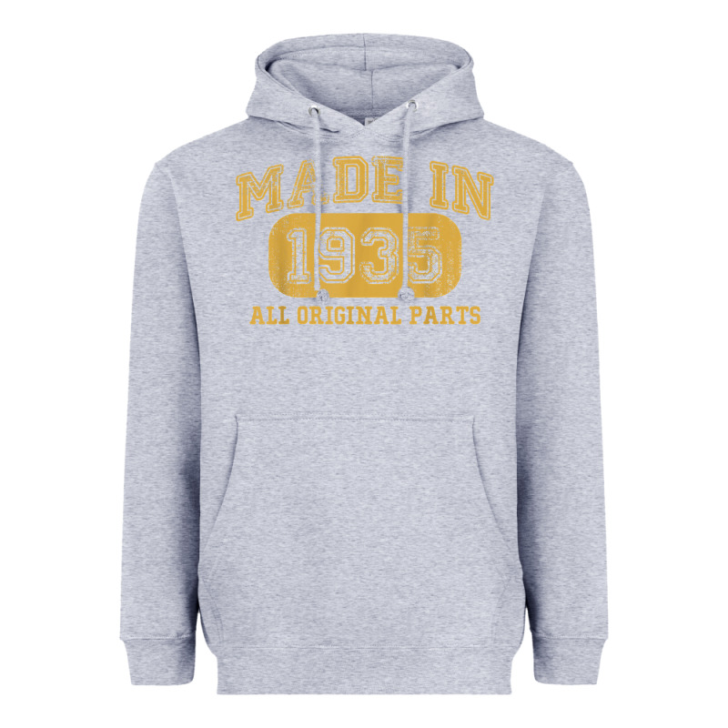 Made In 1935 87th Birthday Gifts 87 Year Old Birthday T-shirt Heavyweight Hoodie by longCreatives | Teevron