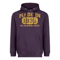 Plum Made in 1935 87th Birthday Gifts 87 Year old Birthday T-Shirt Heavyweight Hoodie - longCreatives
