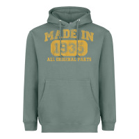 Sage Made in 1935 87th Birthday Gifts 87 Year old Birthday T-Shirt Heavyweight Hoodie - longCreatives