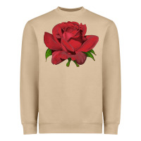 Mushroom Oklahoma Rose Illustrations Heavyweight Sweatshirt - LillyAllenDesigns
