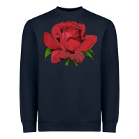 Navy Oklahoma Rose Illustrations Heavyweight Sweatshirt - LillyAllenDesigns