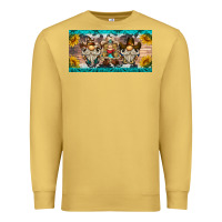 Antique Gold western gnome license plate Premium Sweatshirt - BarkalooDesign