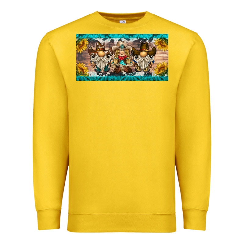 Western Gnome License Plate Premium Sweatshirt by BarkalooDesign | Teevron