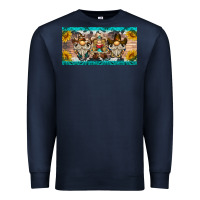 Navy western gnome license plate Premium Sweatshirt - BarkalooDesign