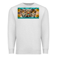 Oatmeal Heather western gnome license plate Premium Sweatshirt - BarkalooDesign