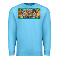 Ocean Blue western gnome license plate Premium Sweatshirt - BarkalooDesign